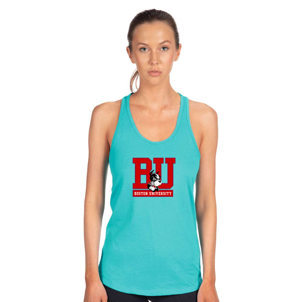 Women's Boston University Terriers Next Level Ideal Racerback Tank