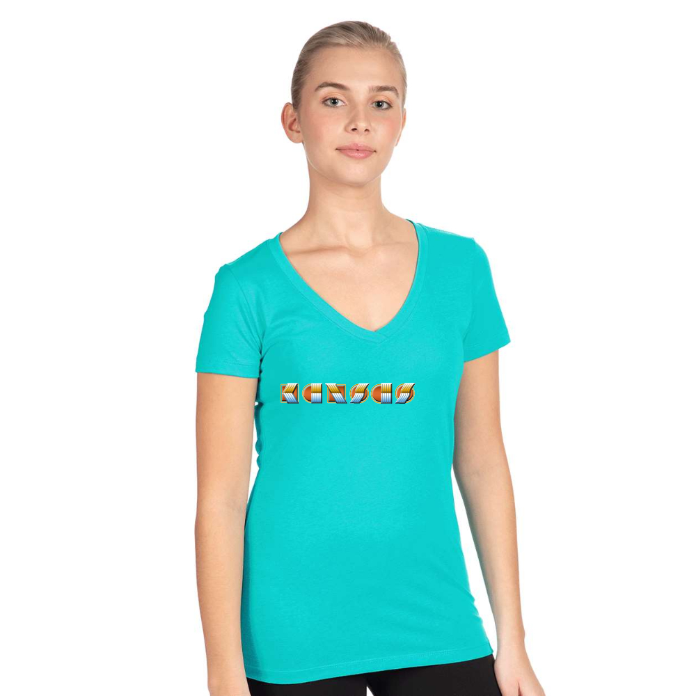 Women's Kansas Next Level V-Neck T-Shirt