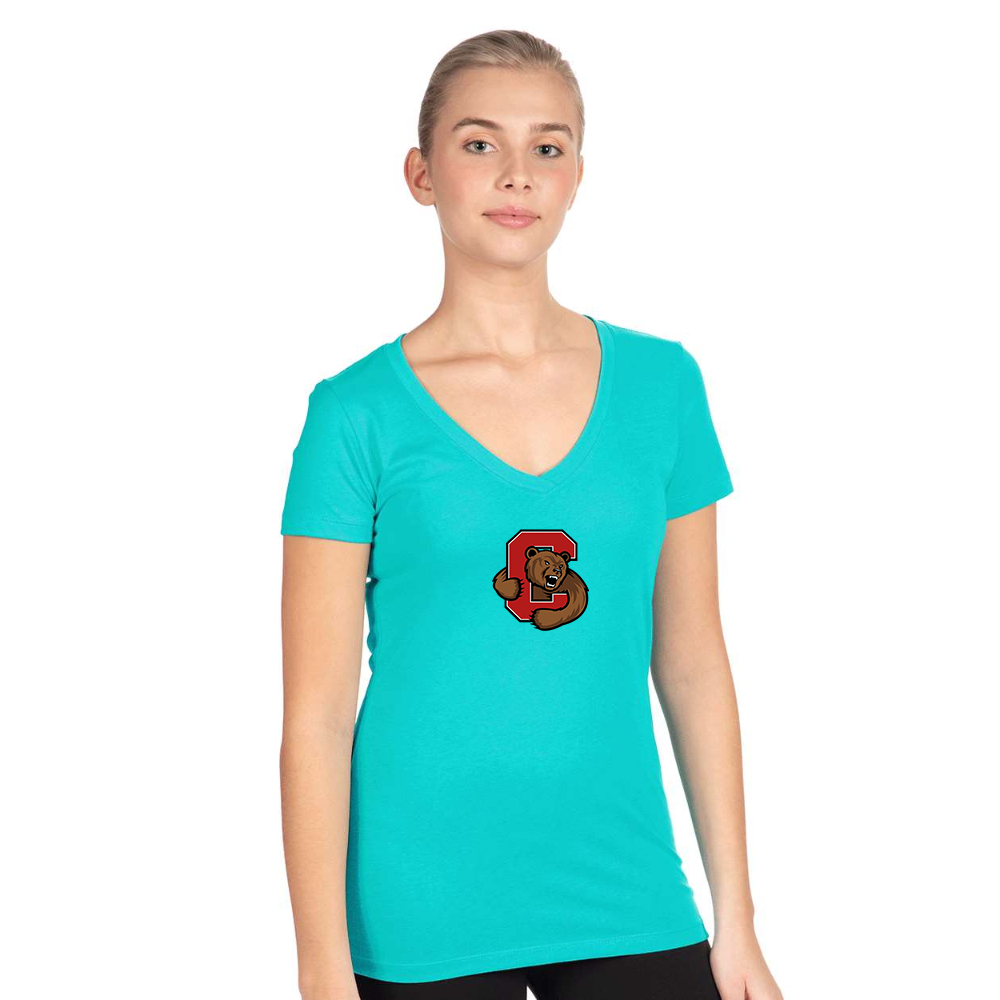 Women's Cornell Big Red Next Level V-Neck T-Shirt