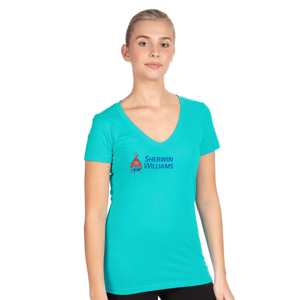 Women's Sherwin Williams Next Level V-Neck T-Shirt
