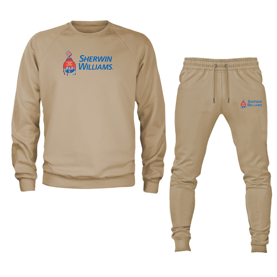 Men's Sherwin Williams Crewneck Sweatshirt Joggers Suit