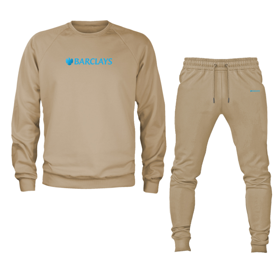 Men's Barclays  Crewneck Sweatshirt Joggers Suit