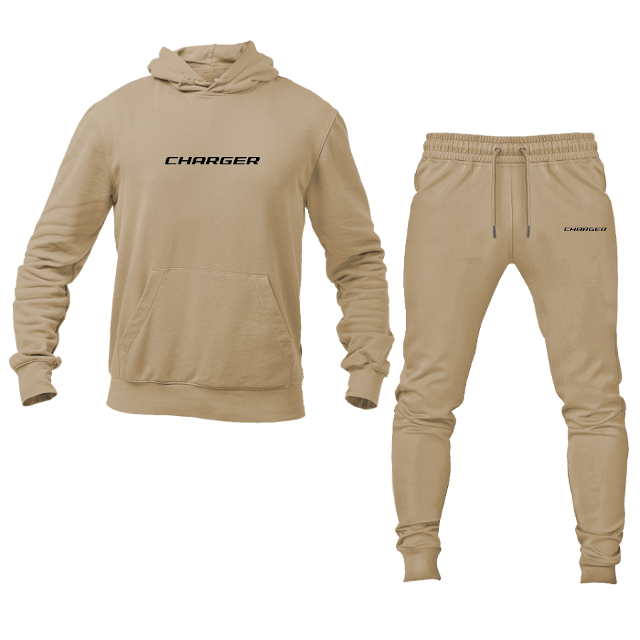 Men's Dodge Charger Logo Hoodie Joggers Set