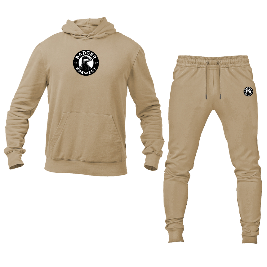 Men's Badger Brewery Logo Hoodie Joggers Set