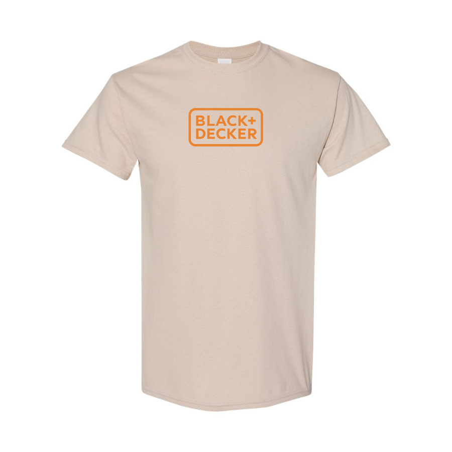 Men's Black Decker Logo Cotton T-Shirt