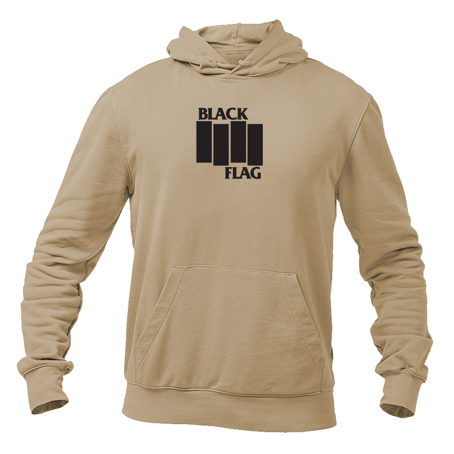 Men's Black Flag Logo Pullover Hoodie