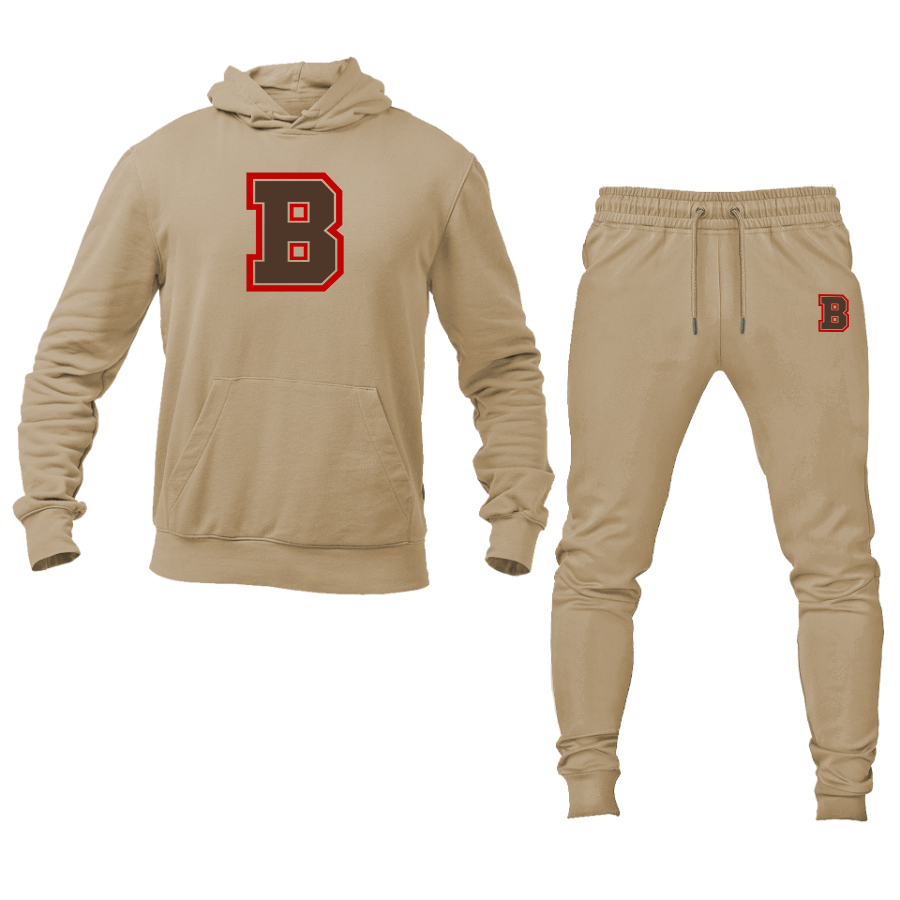 Men's Brown Bears  Hoodie Joggers Set