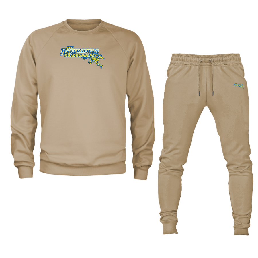 Men's  CSU-Bakersfield Roadrunners Crewneck Sweatshirt Joggers Suit