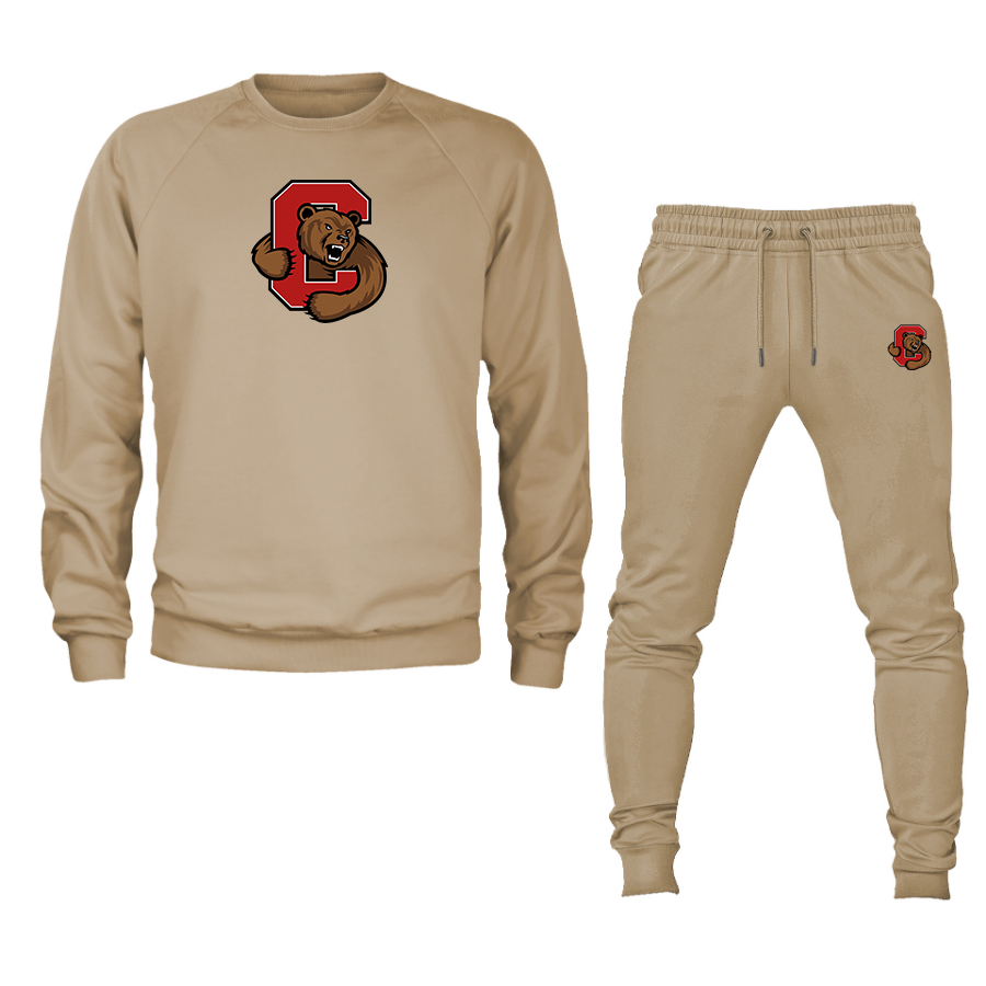 Men's Cornell Big Red Crewneck Sweatshirt Joggers Suit