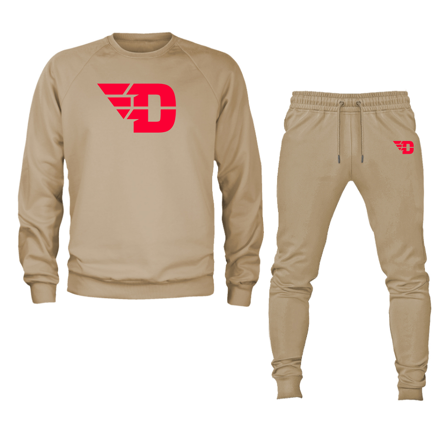 Men's  Dayton Flyers Crewneck Sweatshirt Joggers Suit