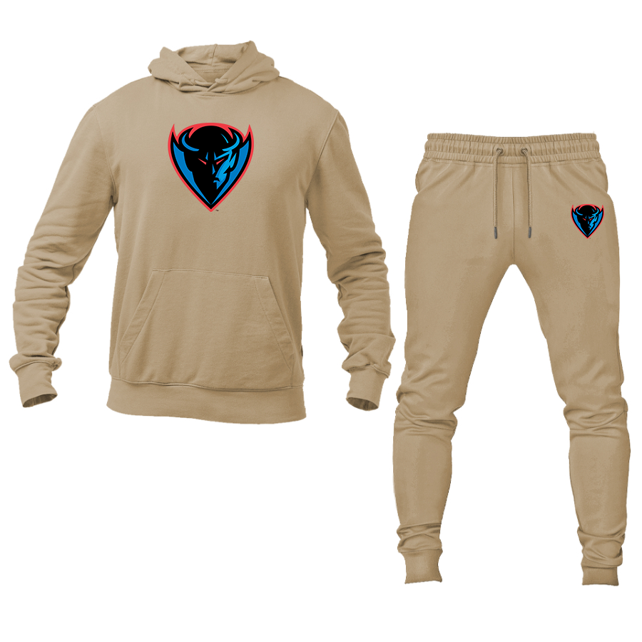 Men's  DePaul Blue Demons Hoodie Joggers Set