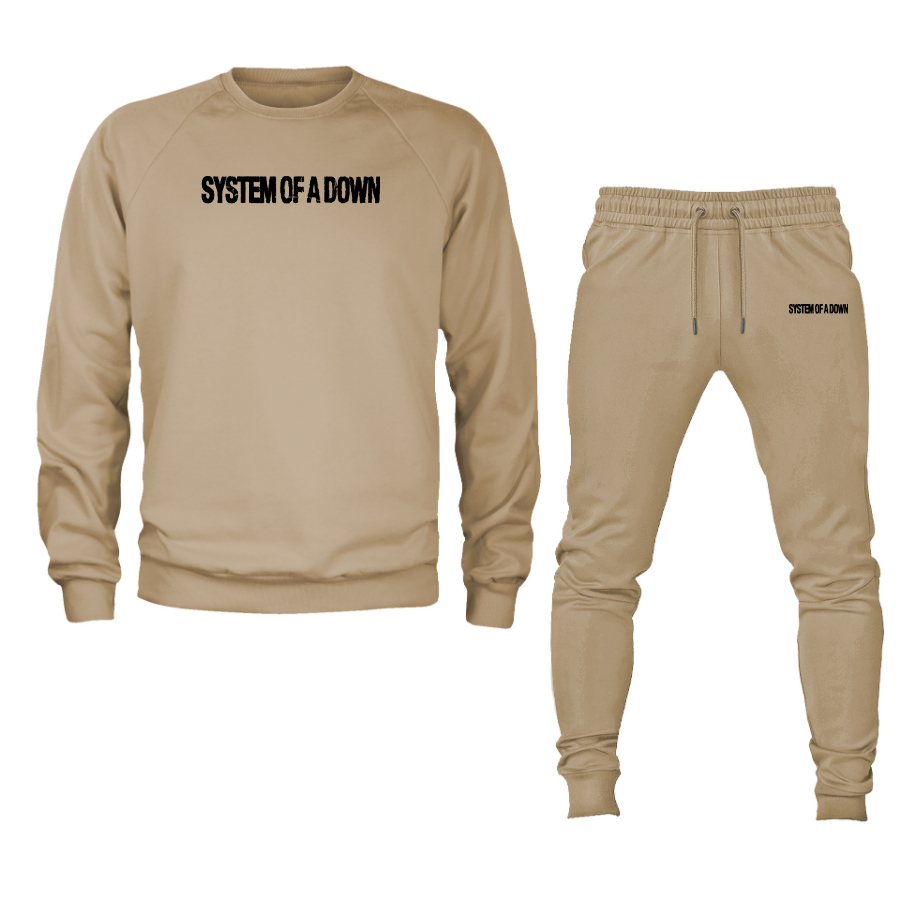 Men's System Of A Down Crewneck Sweatshirt Joggers Suit