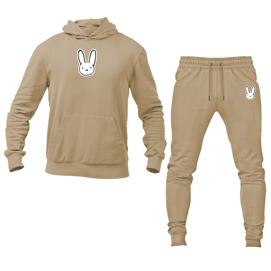 Men's Bad Bunny Logo Hoodie Joggers Set