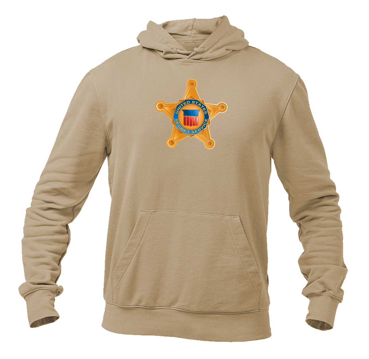 Men's Secret Service Star Logo  Pullover Hoodie