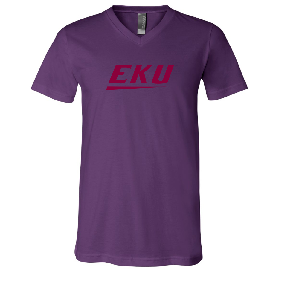 Eastern Kentucky Colonels BELLA  CANVAS - Jersey V-Neck T-Shirt