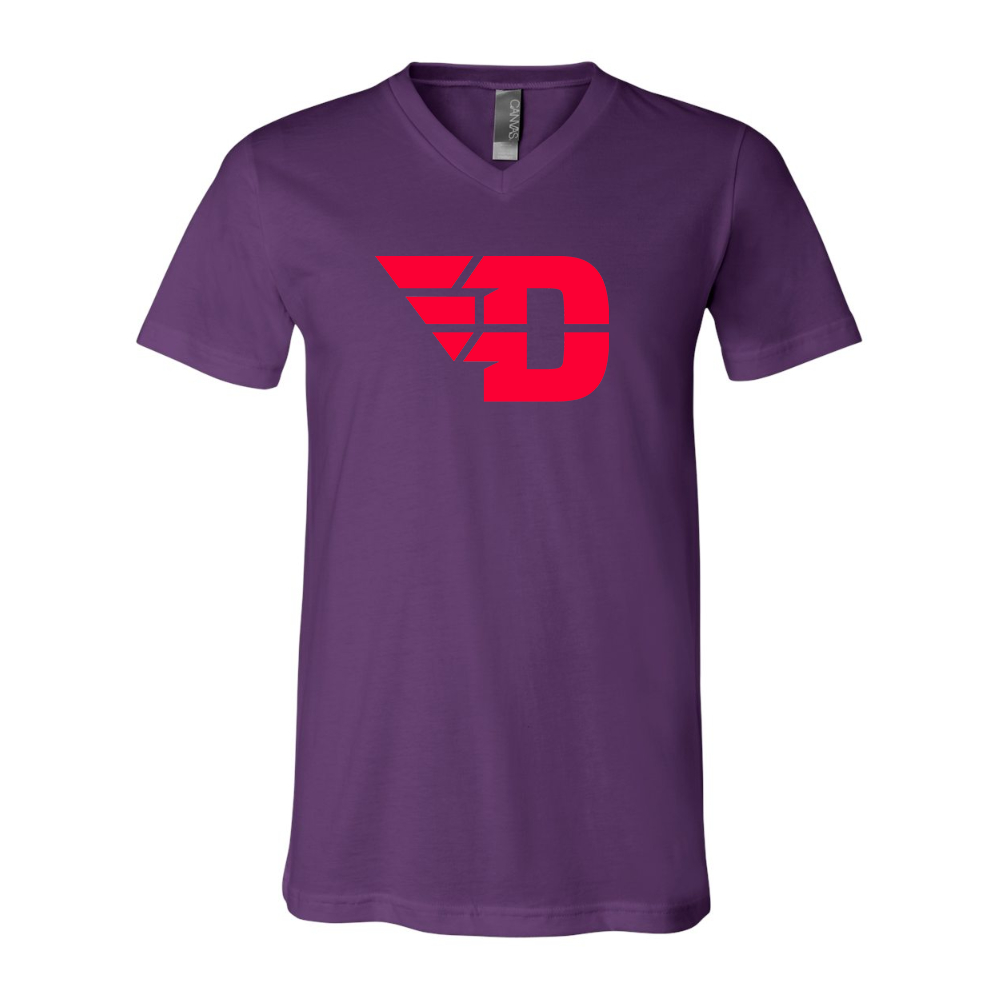 Dayton Flyers  BELLA  CANVAS - Jersey V-Neck T-Shirt