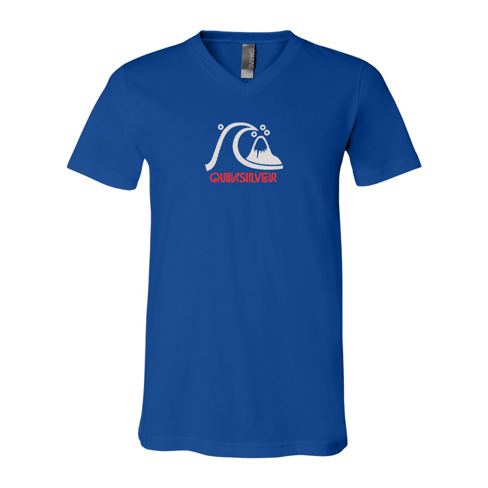 Quicksilver BELLA  CANVAS - Jersey V-Neck T-Shirt