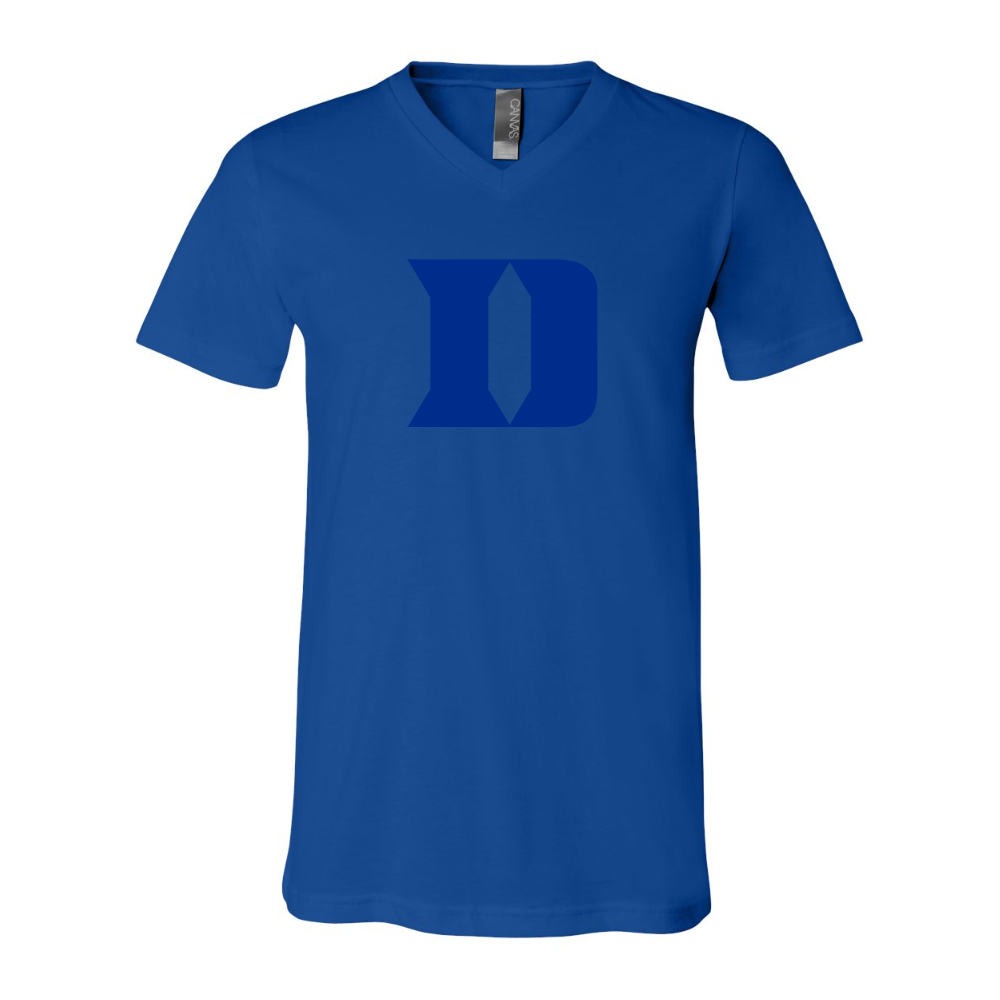 Duke Blue Devils BELLA  CANVAS - Jersey V-Neck T-Shirt
