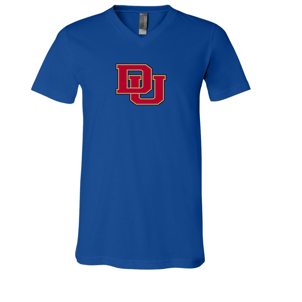 Denver Pioneers  BELLA  CANVAS - Jersey V-Neck T-Shirt