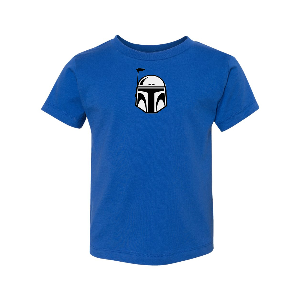 Star Wars Boba Fett Helmet BELLA  CANVAS Toddler Jersey Tee