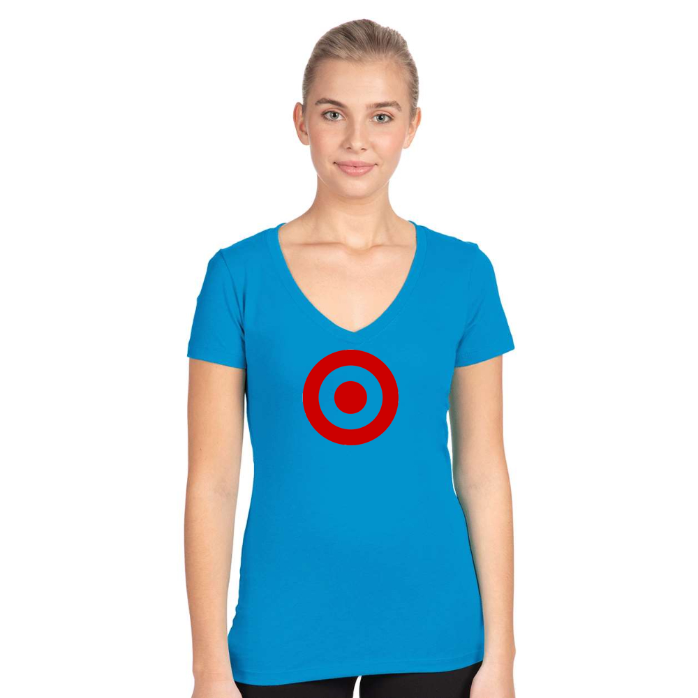 Women's Target   Next Level V-Neck T-Shirt