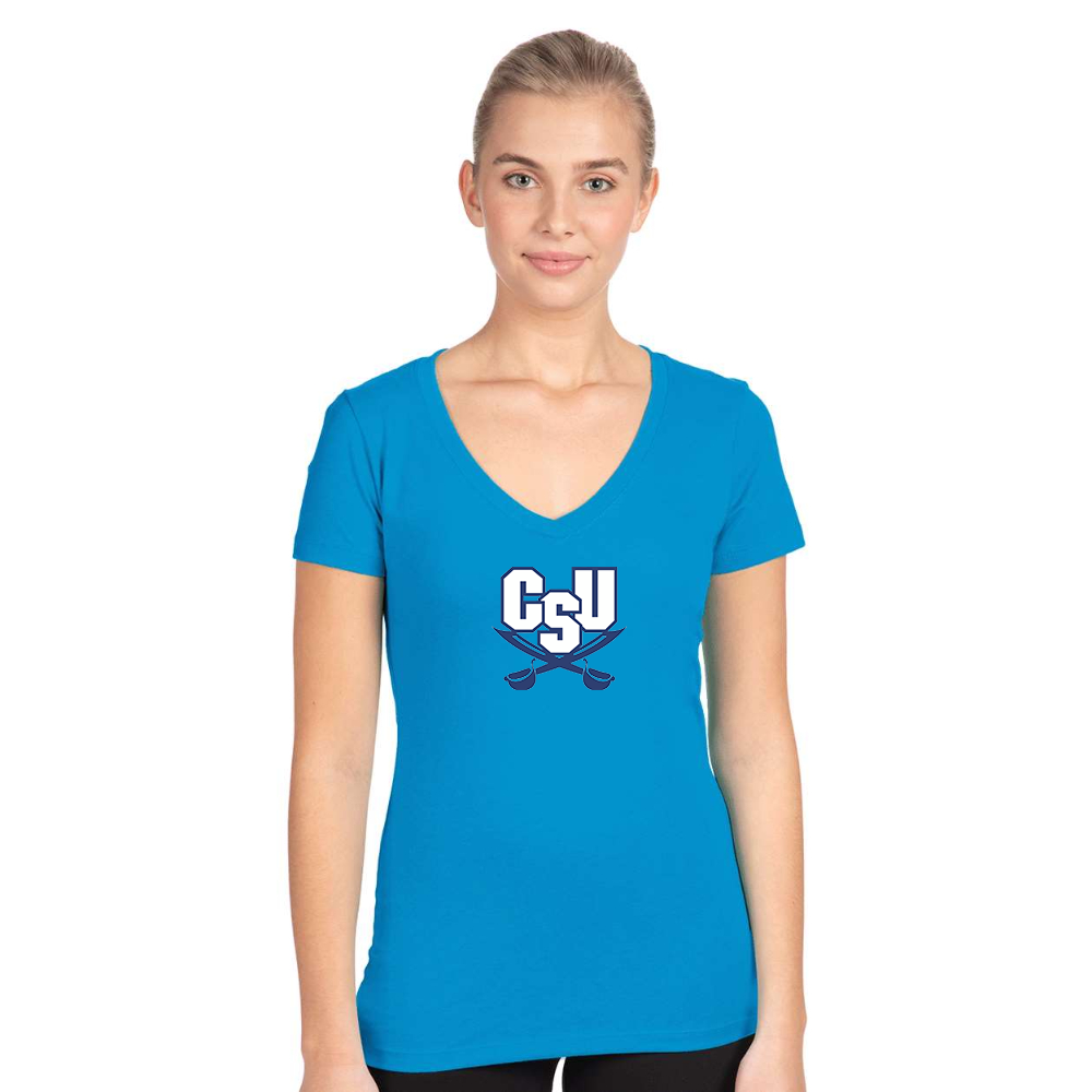 Women's CSU Buccaneers   Next Level V-Neck T-Shirt