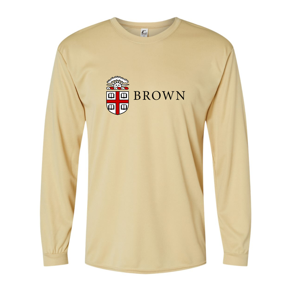 Men's Brown University  Performance Long Sleeve T-Shirt