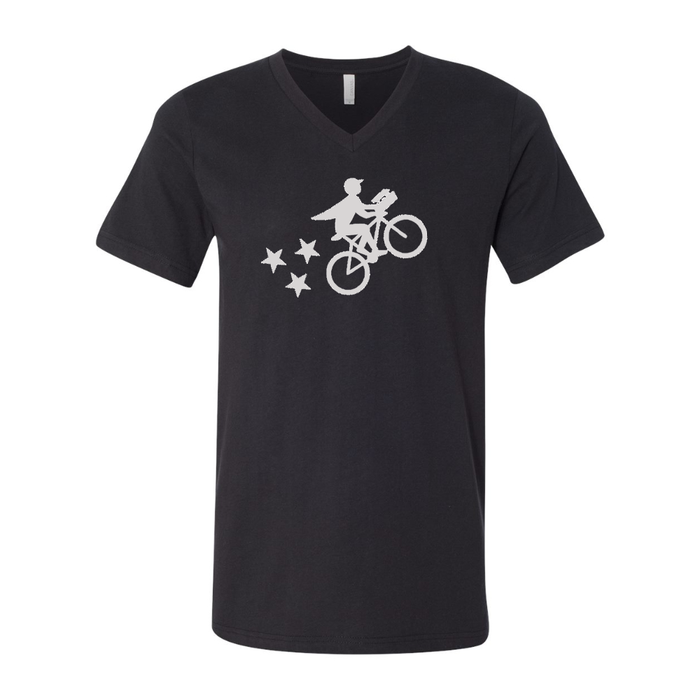 Postmates Bike BELLA  CANVAS - Jersey V-Neck T-Shirt