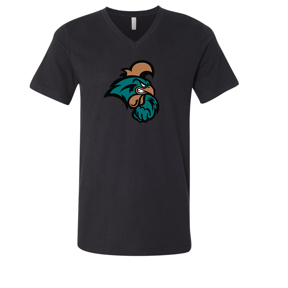Coastal Carolina Chanticleers  BELLA  CANVAS - Jersey V-Neck T-Shirt