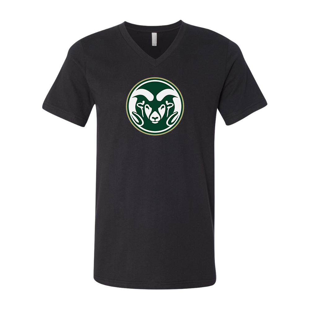Colorado State Rams BELLA  CANVAS - Jersey V-Neck T-Shirt