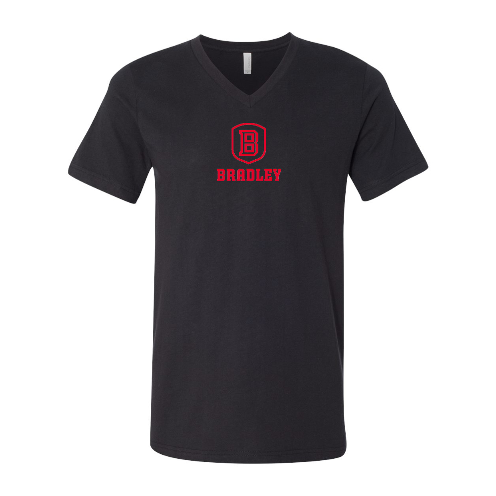 Bradley Braves BELLA  CANVAS - Jersey V-Neck T-Shirt