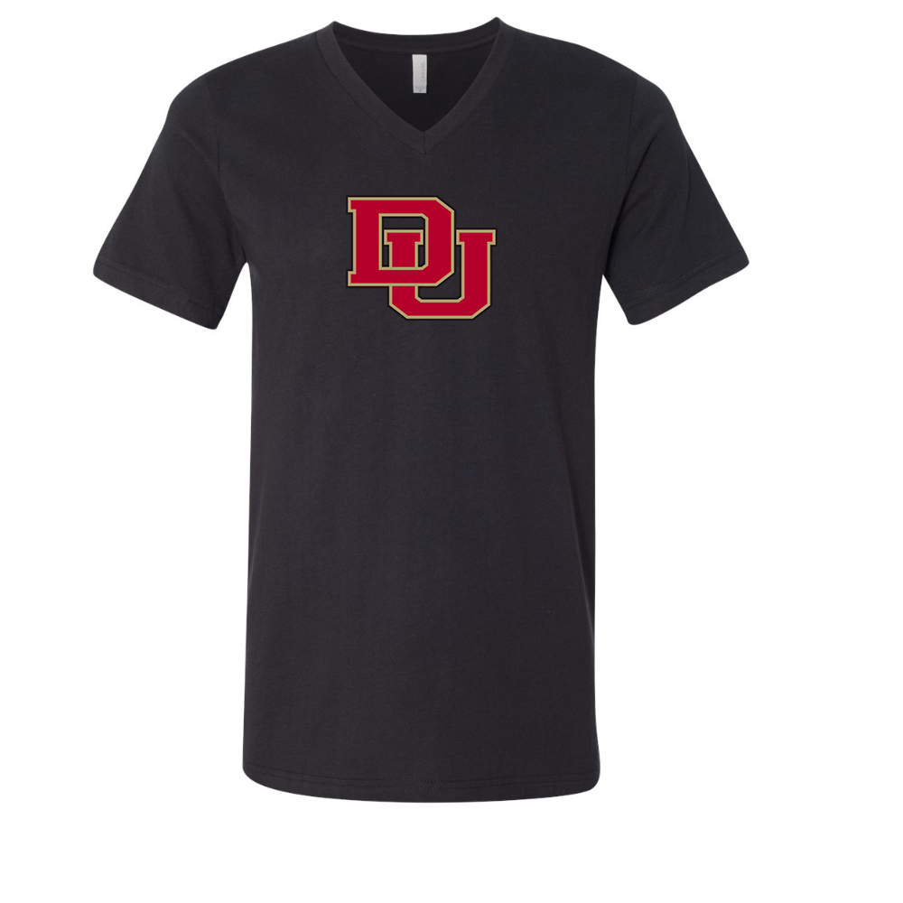Denver Pioneers  BELLA  CANVAS - Jersey V-Neck T-Shirt