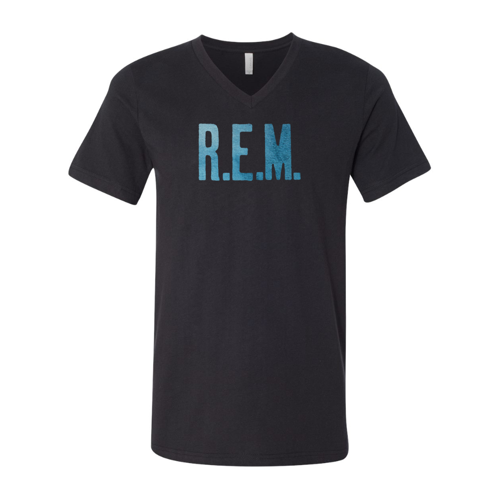 R.E.M. Blue BELLA  CANVAS - Jersey V-Neck T-Shirt