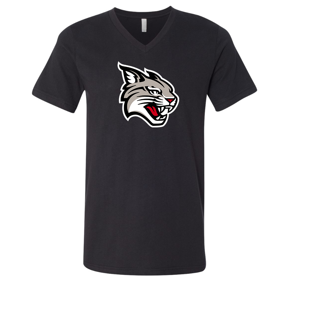 Davidson Wildcats BELLA  CANVAS - Jersey V-Neck T-Shirt