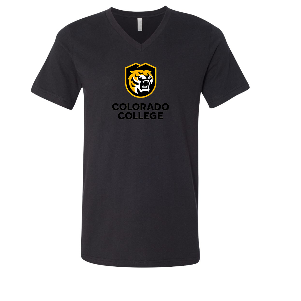 Colorado College Tigers BELLA  CANVAS - Jersey V-Neck T-Shirt