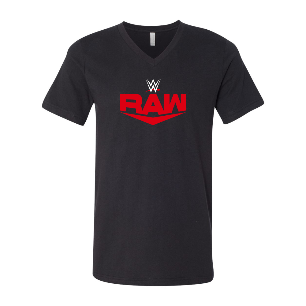 WWE Raw BELLA  CANVAS - Jersey V-Neck T-Shirt