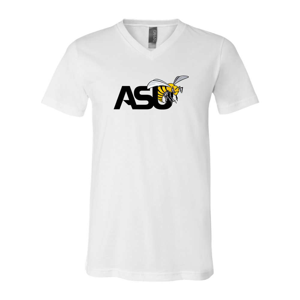 Alabama State Hornets  BELLA  CANVAS - Jersey V-Neck T-Shirt