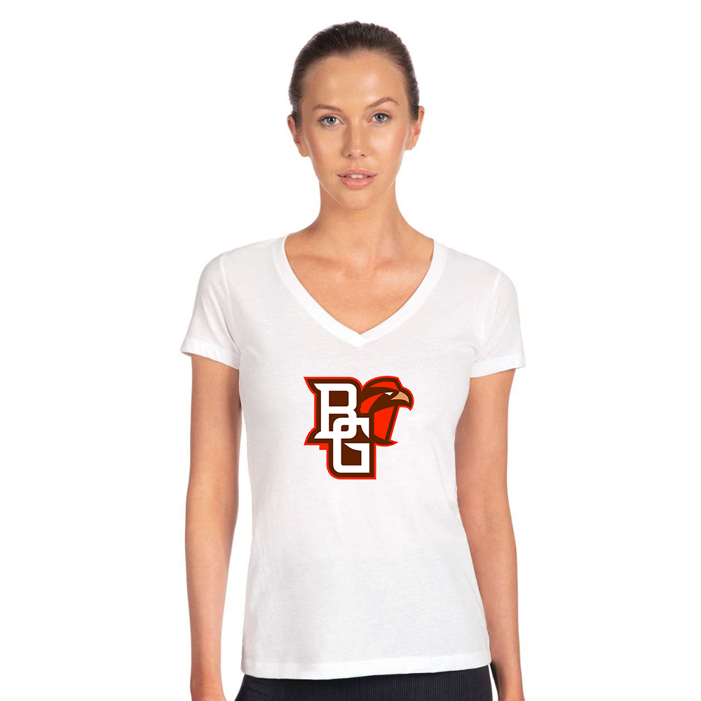 Women's Bowling Green Falcons Next Level V-Neck T-Shirt