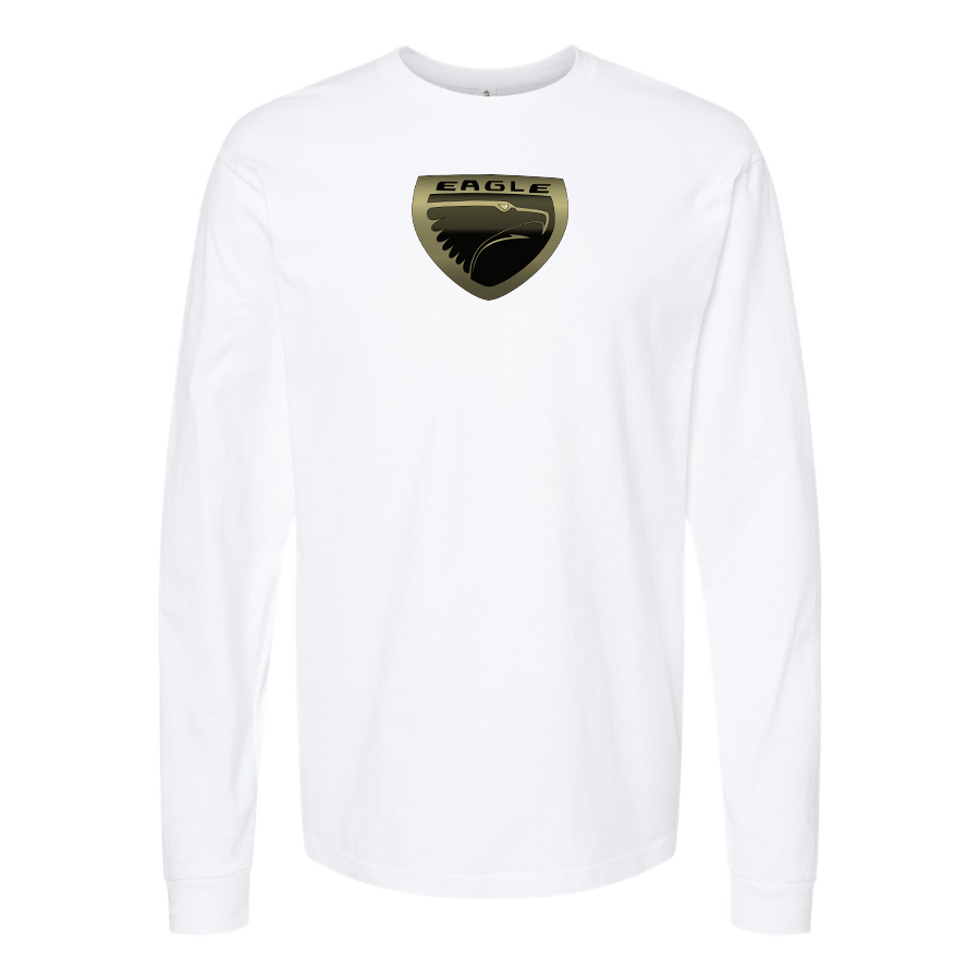 Men's Eagle Logo Cotton Long Sleeve T-Shirt