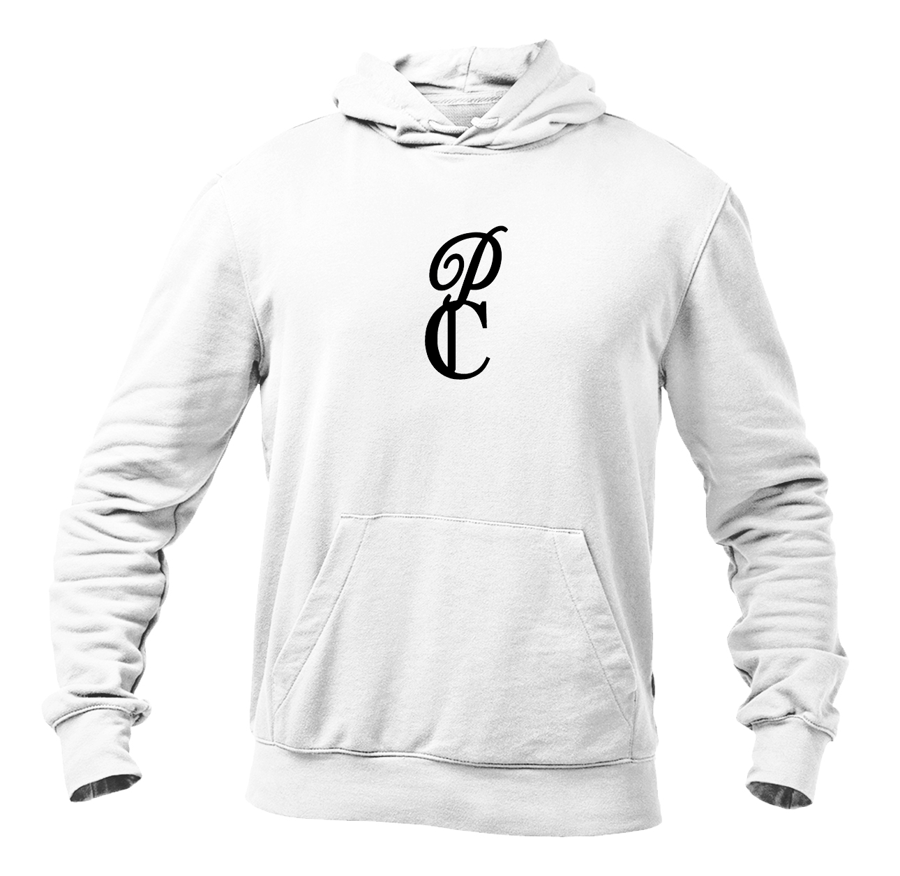 Men's P & C Black  Heavy Blend Hooded Sweatshirt