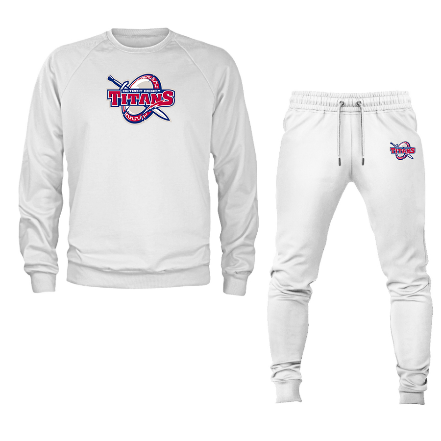 Men's  Detroit Titans  Crewneck Sweatshirt Joggers Suit