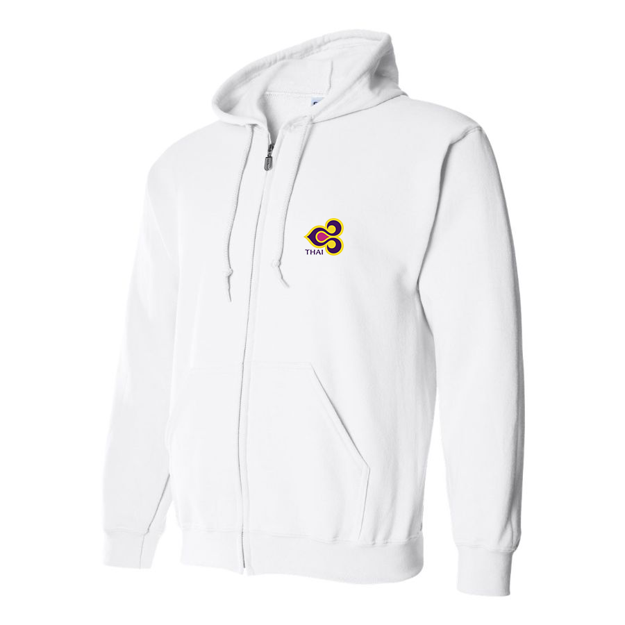 Men's Thai Airlines Logo Zipper Hoodie