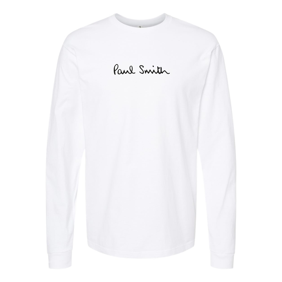 Men's Paul Smith Logo Cotton Long Sleeve T-Shirt