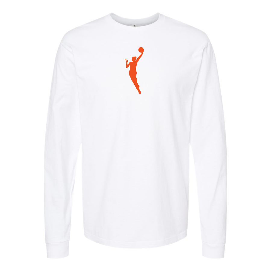 Men's WNBA Symbol Logo Cotton Long Sleeve T-Shirt