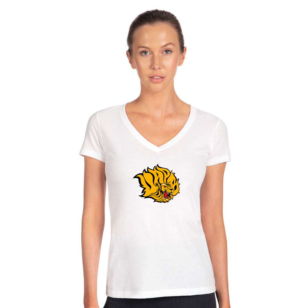 Women's  Arkansas PB Golden Lions Next Level V-Neck T-Shirt