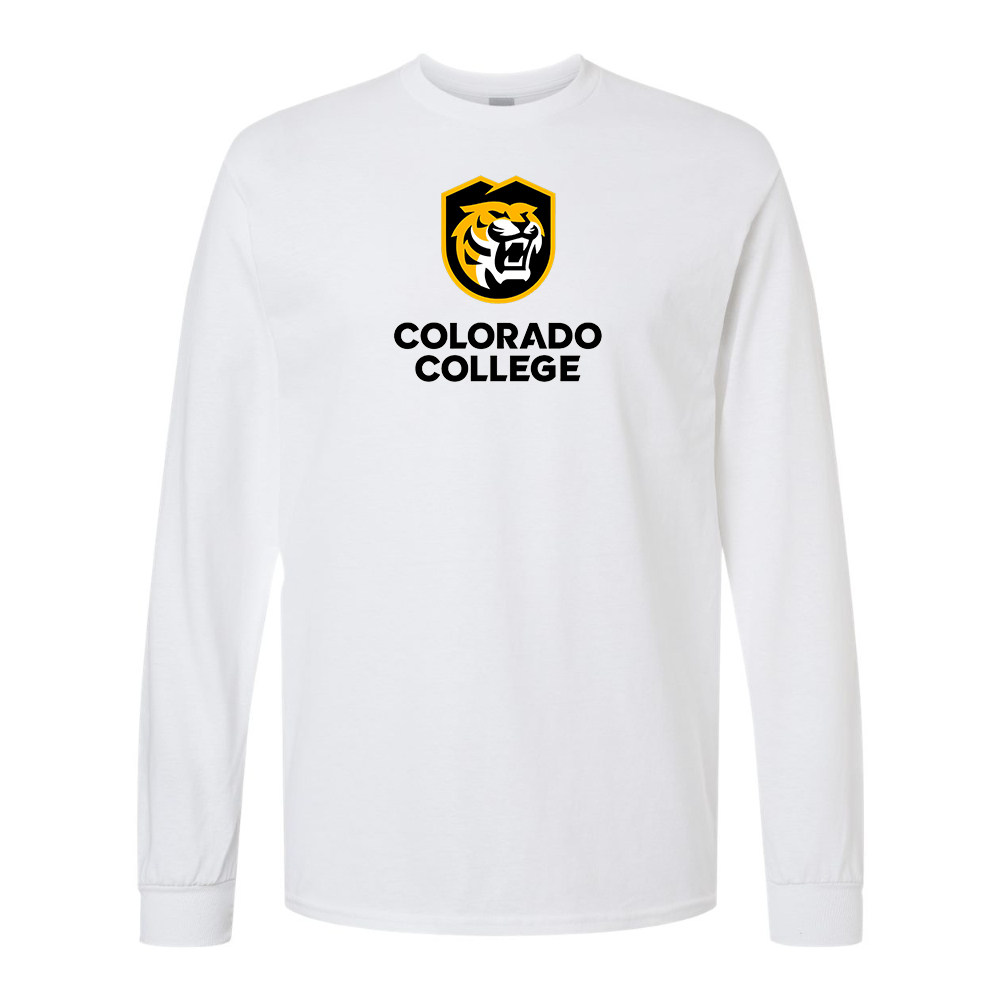 Men's  Colorado College Tigers Gildan Heavy Cotton Long Sleeve T-Shirt