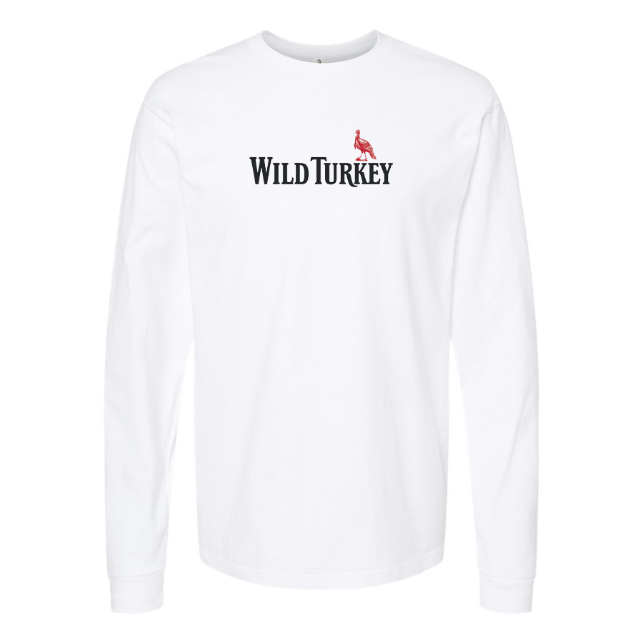 Men's Wild Turkey Logo Cotton Long Sleeve T-Shirt