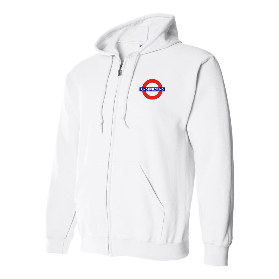 Men's London Tube Logo Zipper Hoodie
