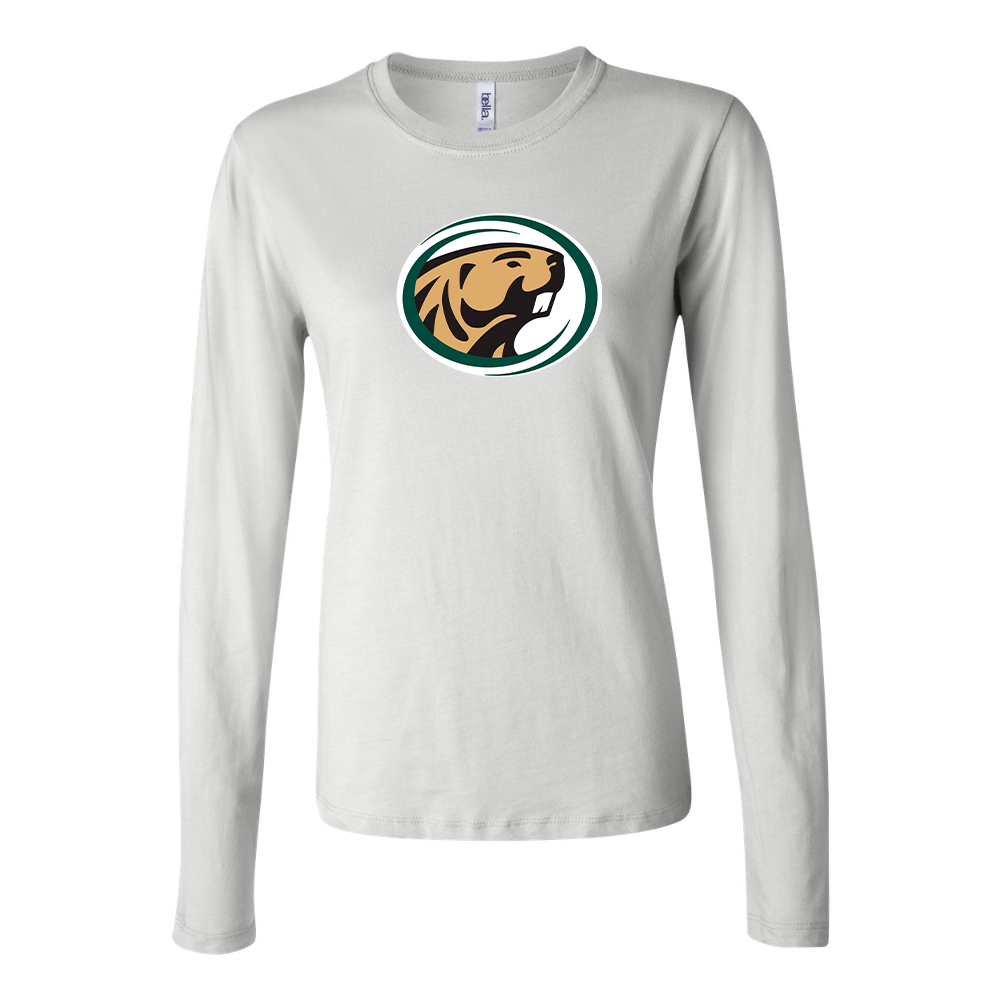 BELLA CANVAS Women’s Bemidji State Beavers Jersey Long Sleeve Tee