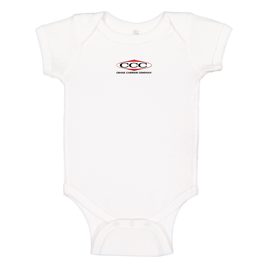 Crane Carrier Company Logo Baby Onesie Romper